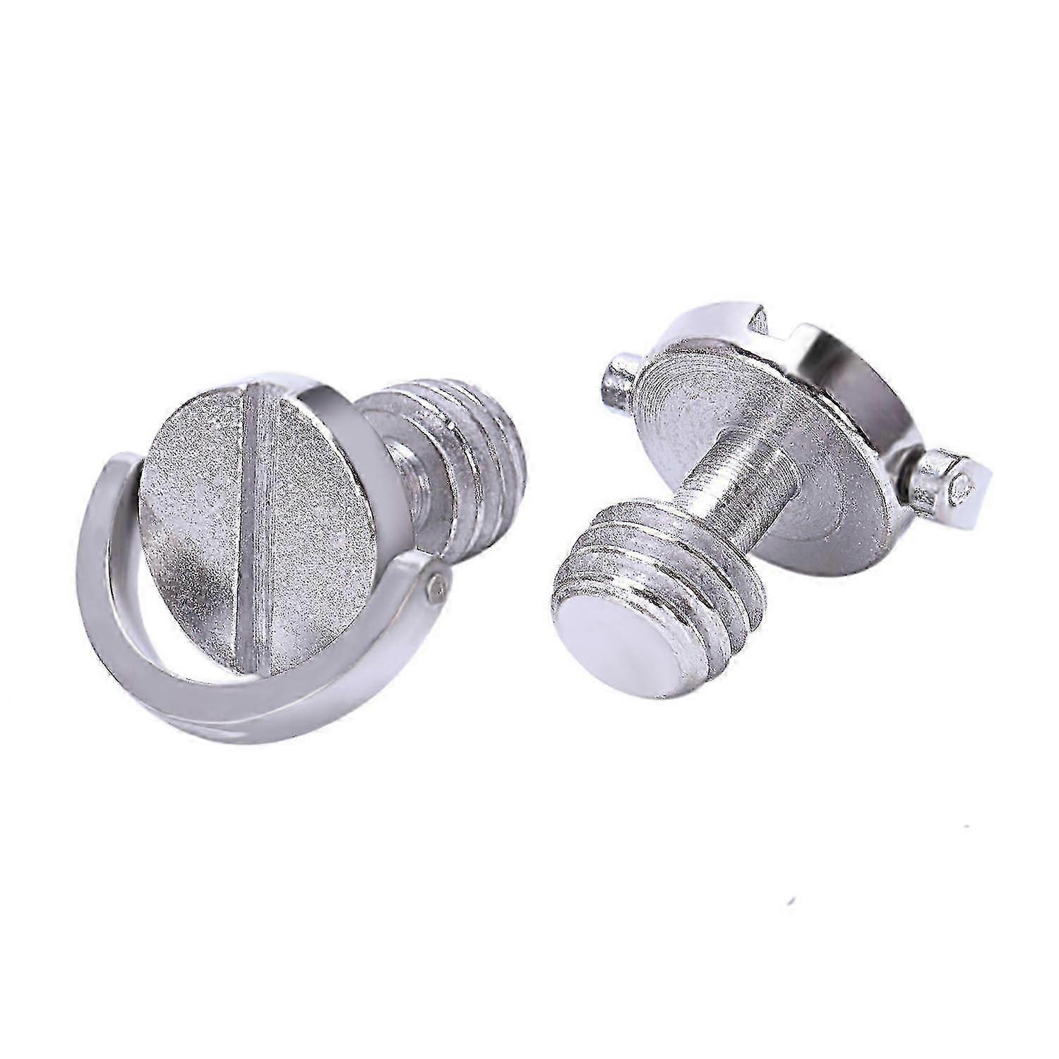 As D-ring Schroef 3/8 Inch-16 Thread Camera Statief Quick Release Fixing Screw Adapter (pack van 2)