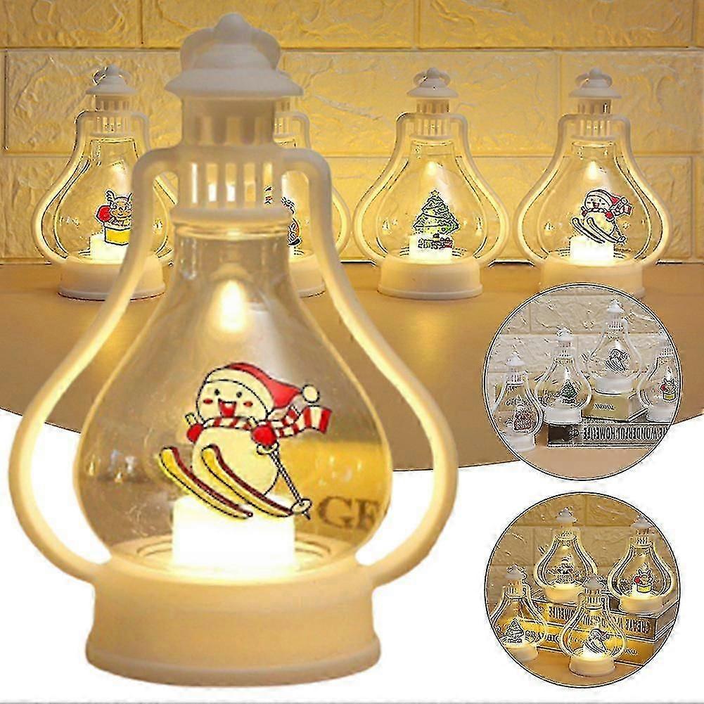 Christmas Led Lantern Lamp,Portable Window Decorations