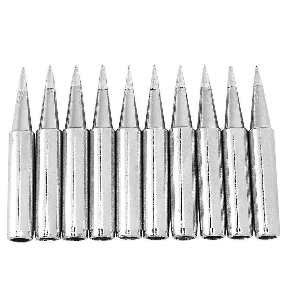10pcs Lead Free Solder Iron Tip Set Soldering Iron Tip Welding Tool Accessory 900MT0.8D