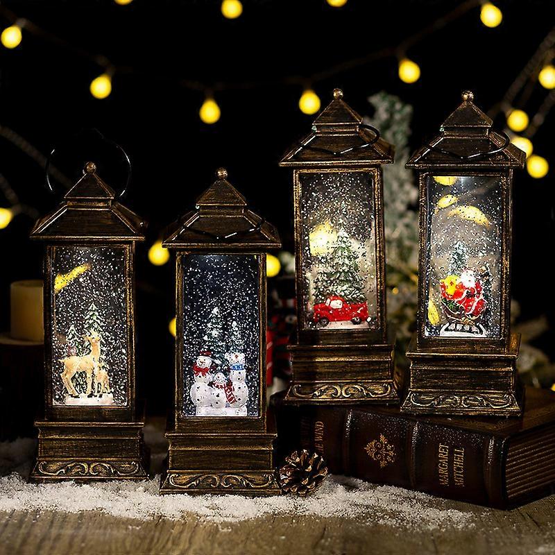 Christmas decorations water ball lights wind lights automatic snowflake music box music box Christmas gift ornaments