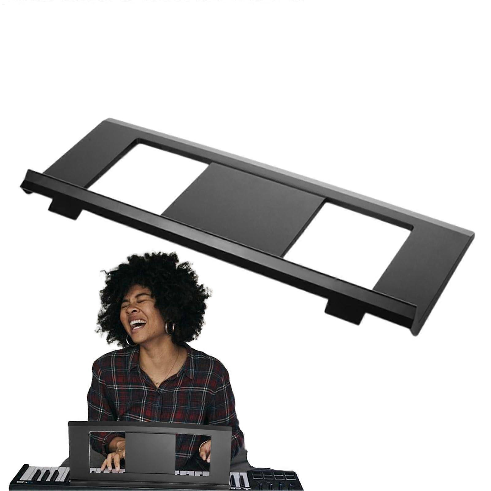 Keyboard Music Stand for Piano, Adjustable Portable Music Holder with Thickened Baffle for Home Practice and Studio Use