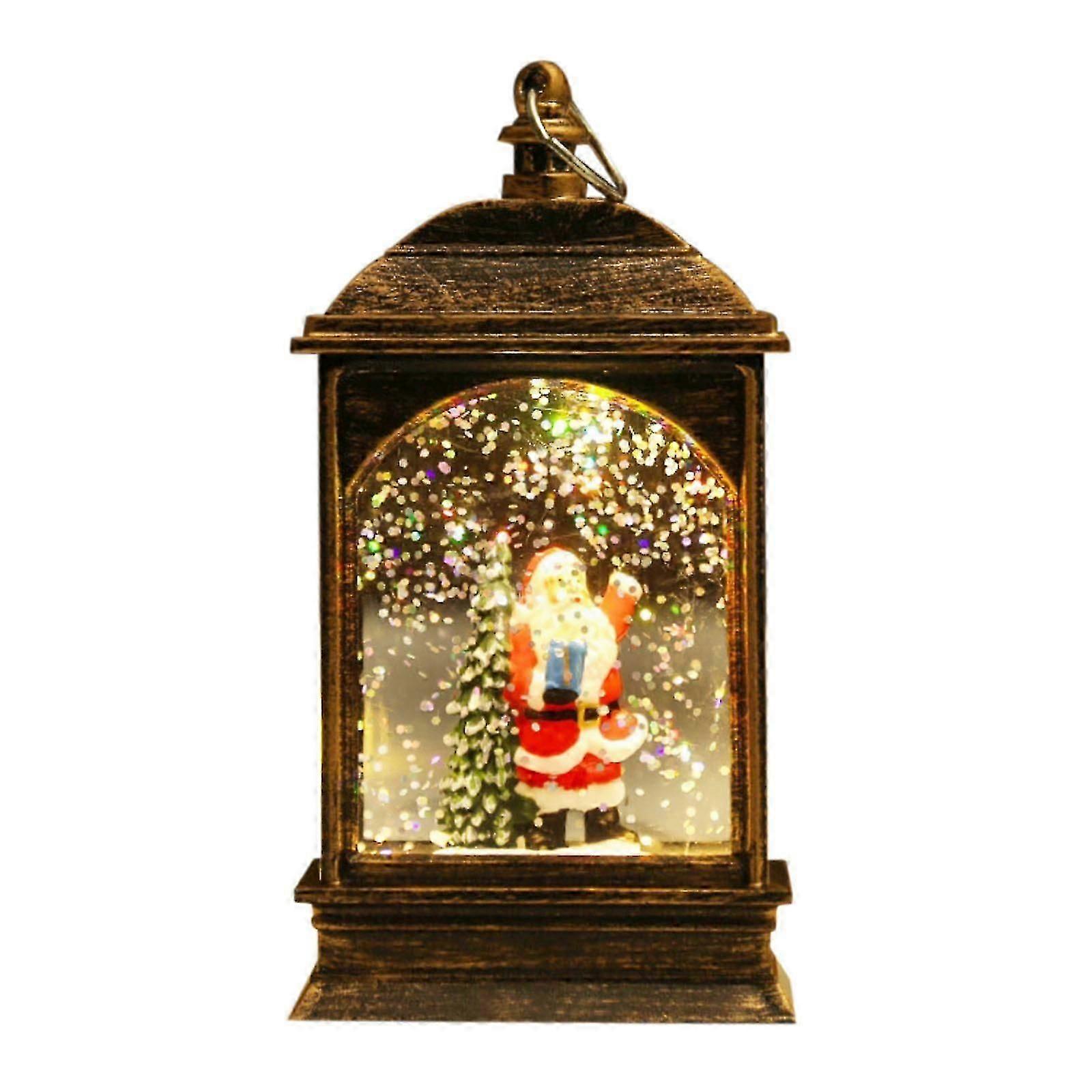 Christmas Simulation Small Oil Lamp Wind Lantern Scene Decoration 120ml Holiday Ornaments