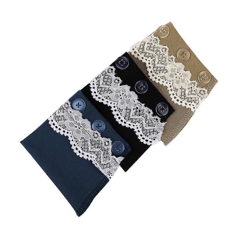 Waistband Extender 3Pcs Elastic Lace Buckles for Pants Repair Patch Application