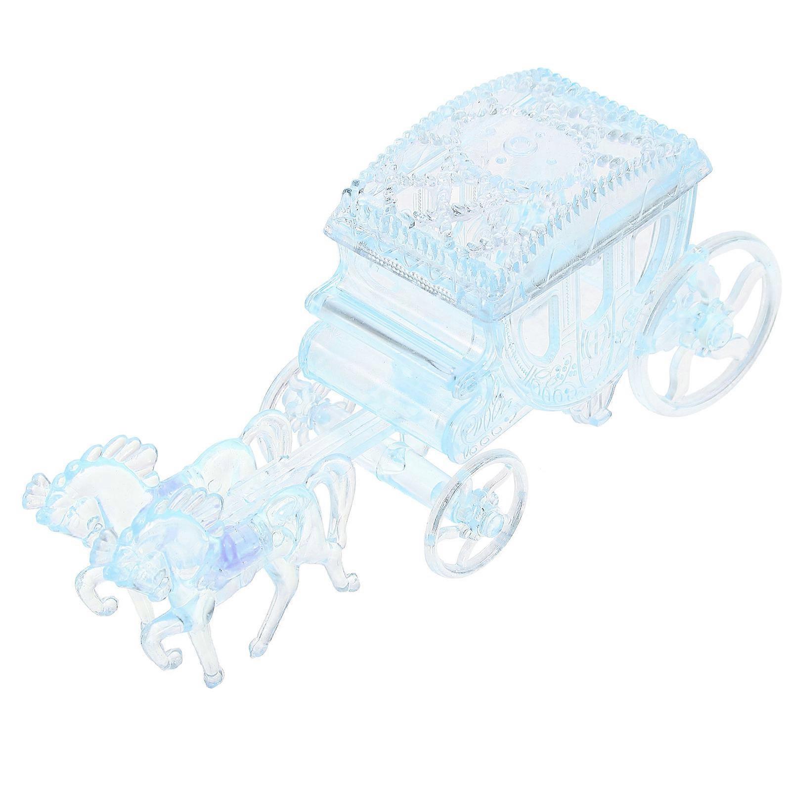 Carriage Candy Boxes Plastic Gift Box for Storage Use 3Pcs Set