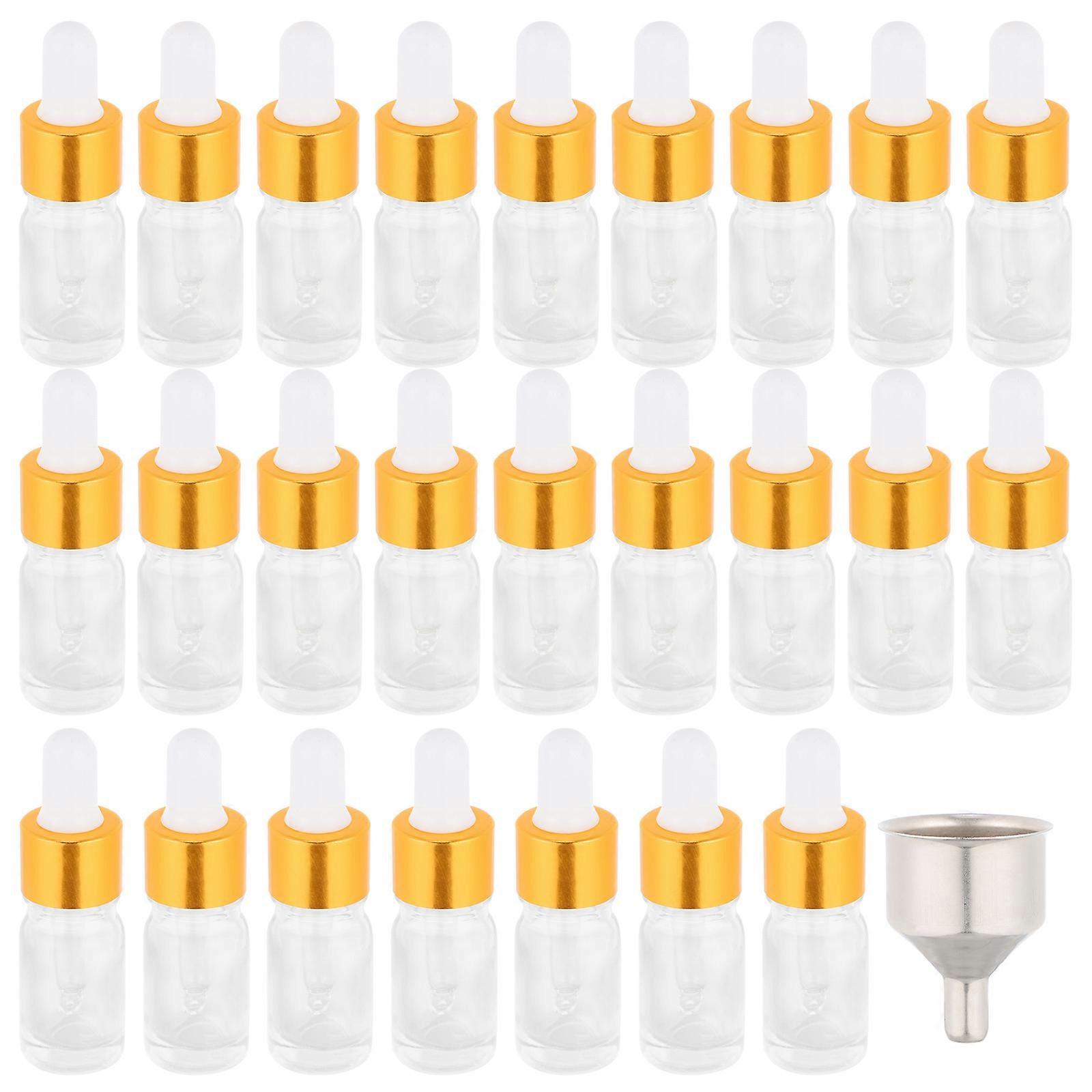 Essential Oil Useful Dropper Bottle for Massage Oil Mixtures Assorted Storage 25Pcs