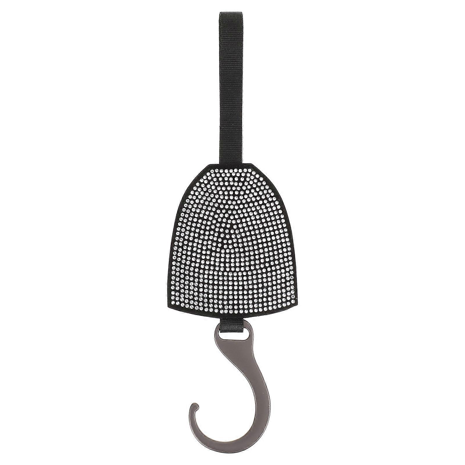 Crochet de siège d’auto flexible avec conception de strass pour une utilisation en voiture 1 pièce