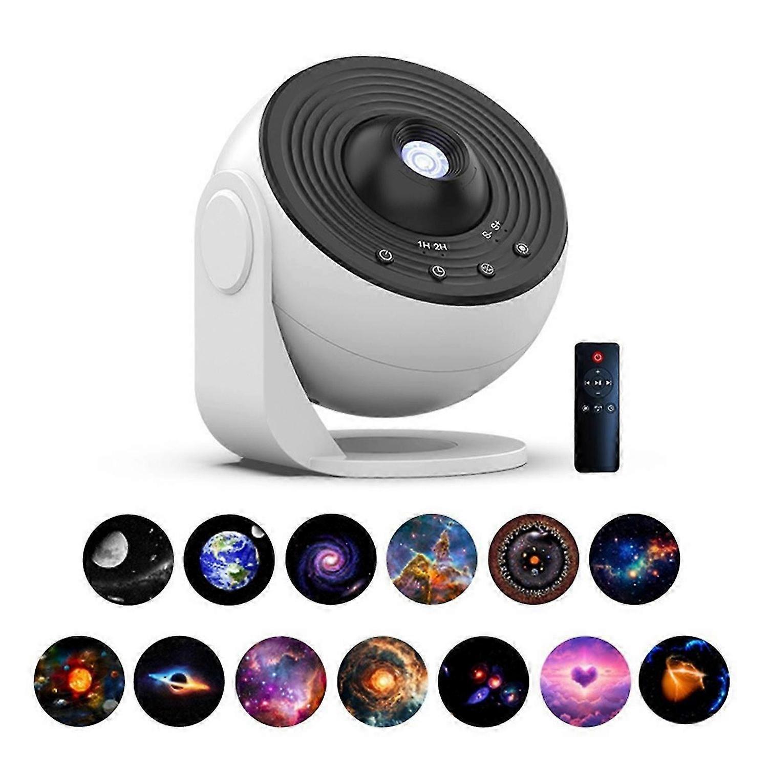 Indoor Galaxy Projector HD Starlight Lamp with Bluetooth Speaker 13 Film Reels 360° Rotation Adjusta