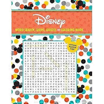 Disney Word Search, Quips, quotes and Coloring Book