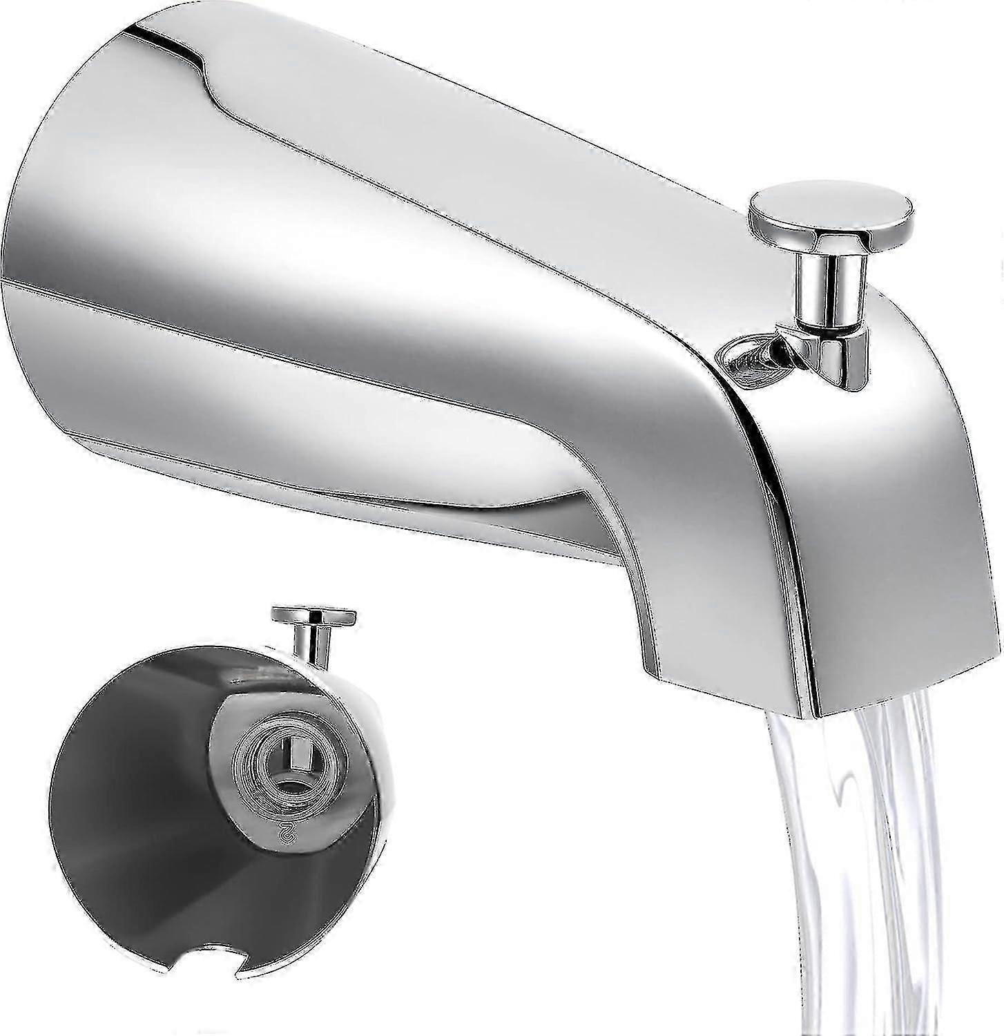 Universal Bathroom Tub Spout Compatible With Westbrass E531d-1f-62, 5 14 Inches Reach Wall Front Mount Tub Spout With Shower Diverter
