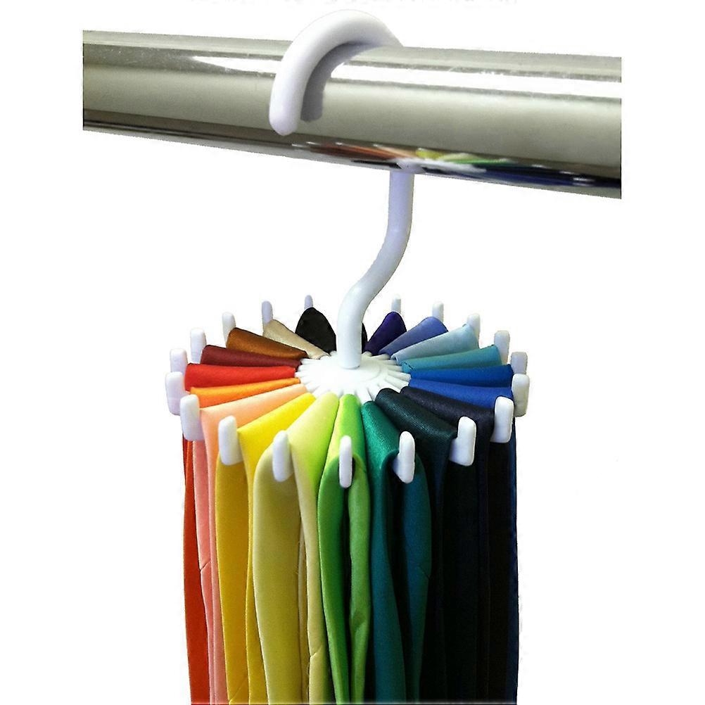 Tie Hanger Organizer Multifunction Rotating Non Slip Rack for Scarves