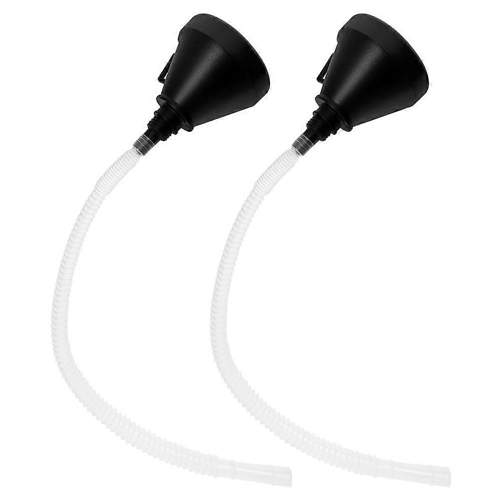 Plastic Oil Funnel for Pouring 2Pcs with Wide Mouth Filter Tool