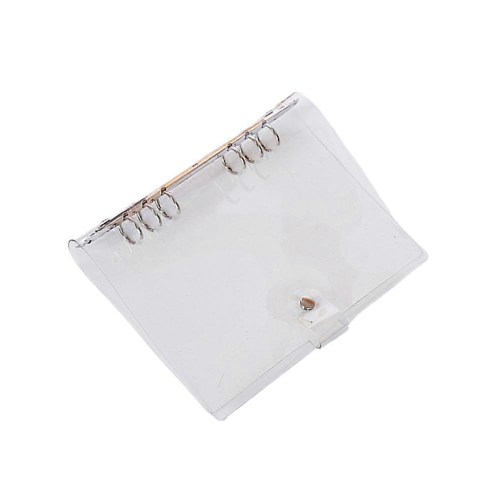 PVC Notebook Case Transparent for Students Six Holes 1Pcs Organizer