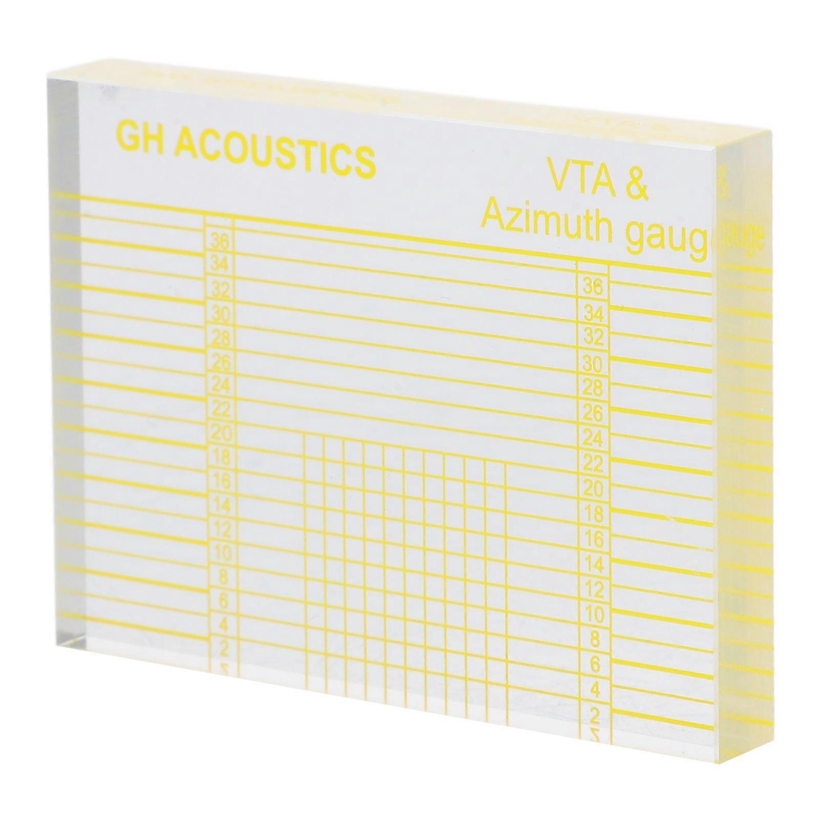 Acrylic Adjustable Ruler for Vinyl Pickup Calibration 5Pcs Transparent Set