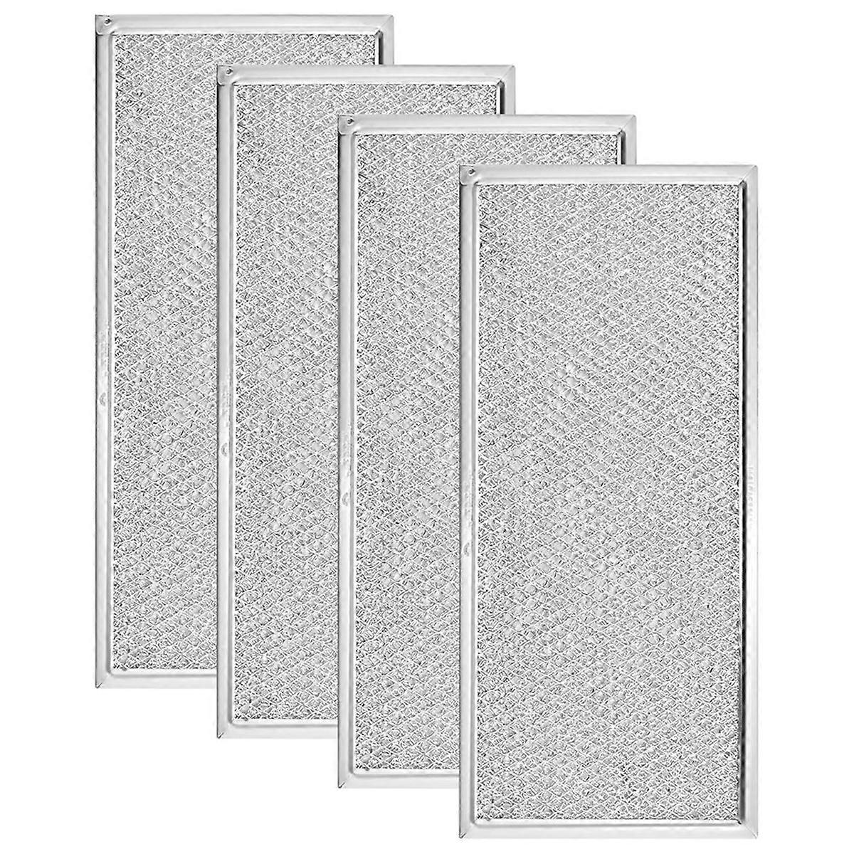 4PCS Microwave Grease Filter Aluminum Mesh Filter for 