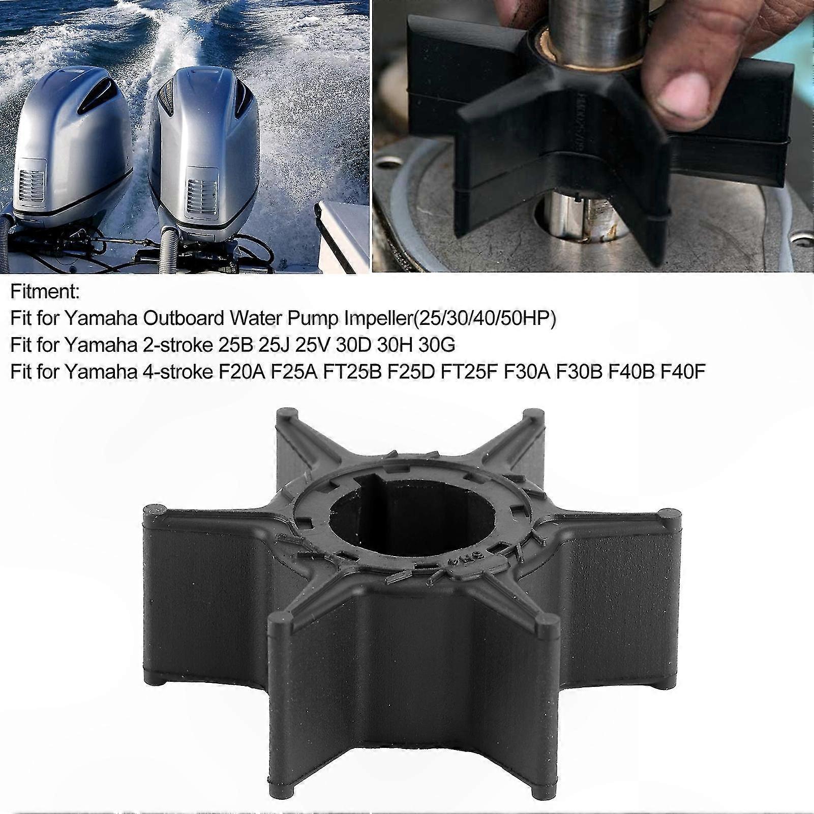 Impeller Water Pump 6H4-44352-02 for 30/40/50HP 2-Stroke 4-Stroke Outboard Engines Replacement Part