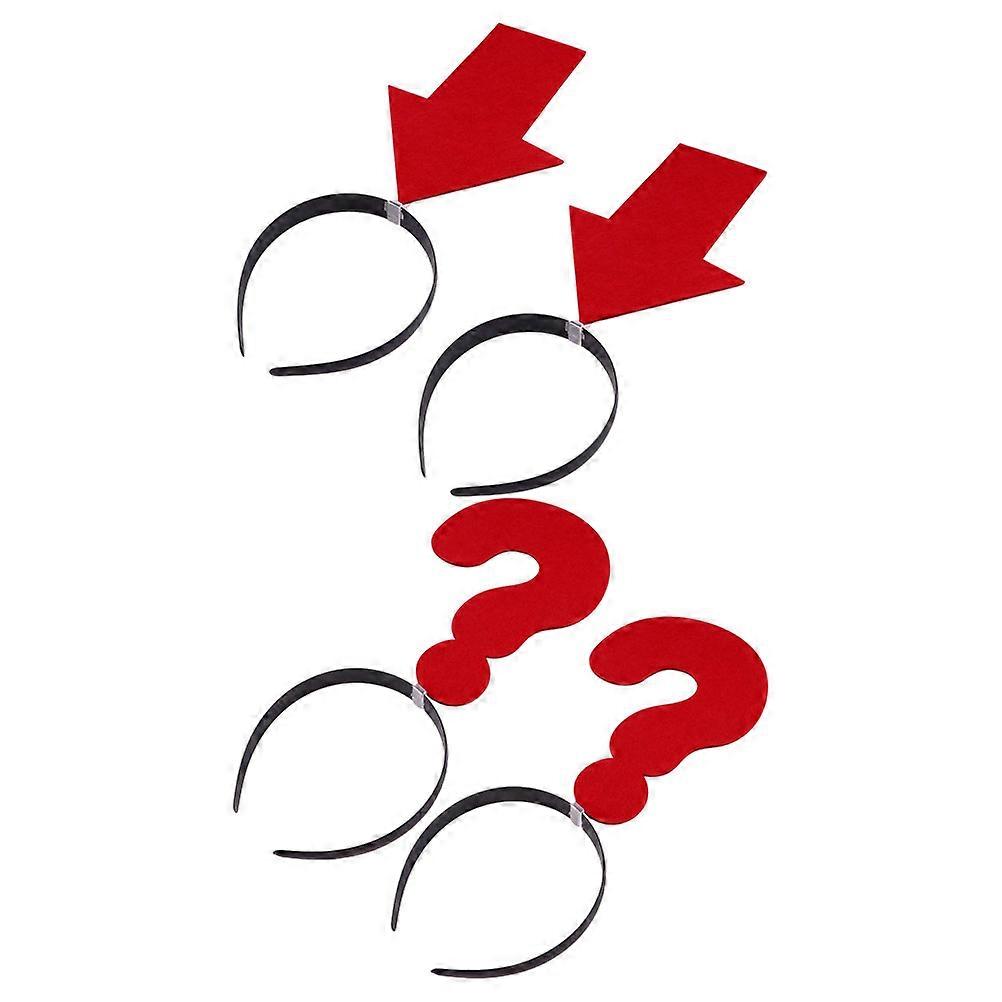 Funny Headband with Arrow and Question Mark for Decoration 8Pcs Set