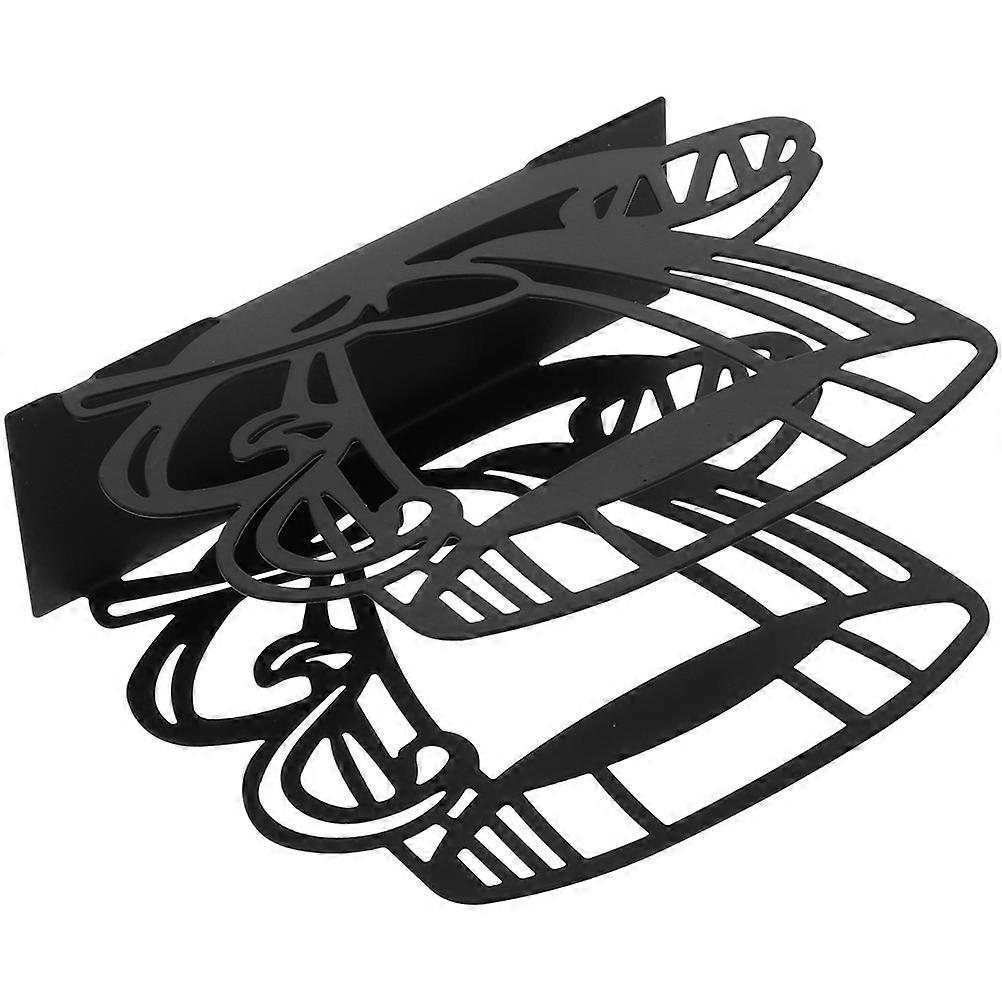 Porte-serviette en métal élégant style creux pour l’utilisation de 10 serviettes