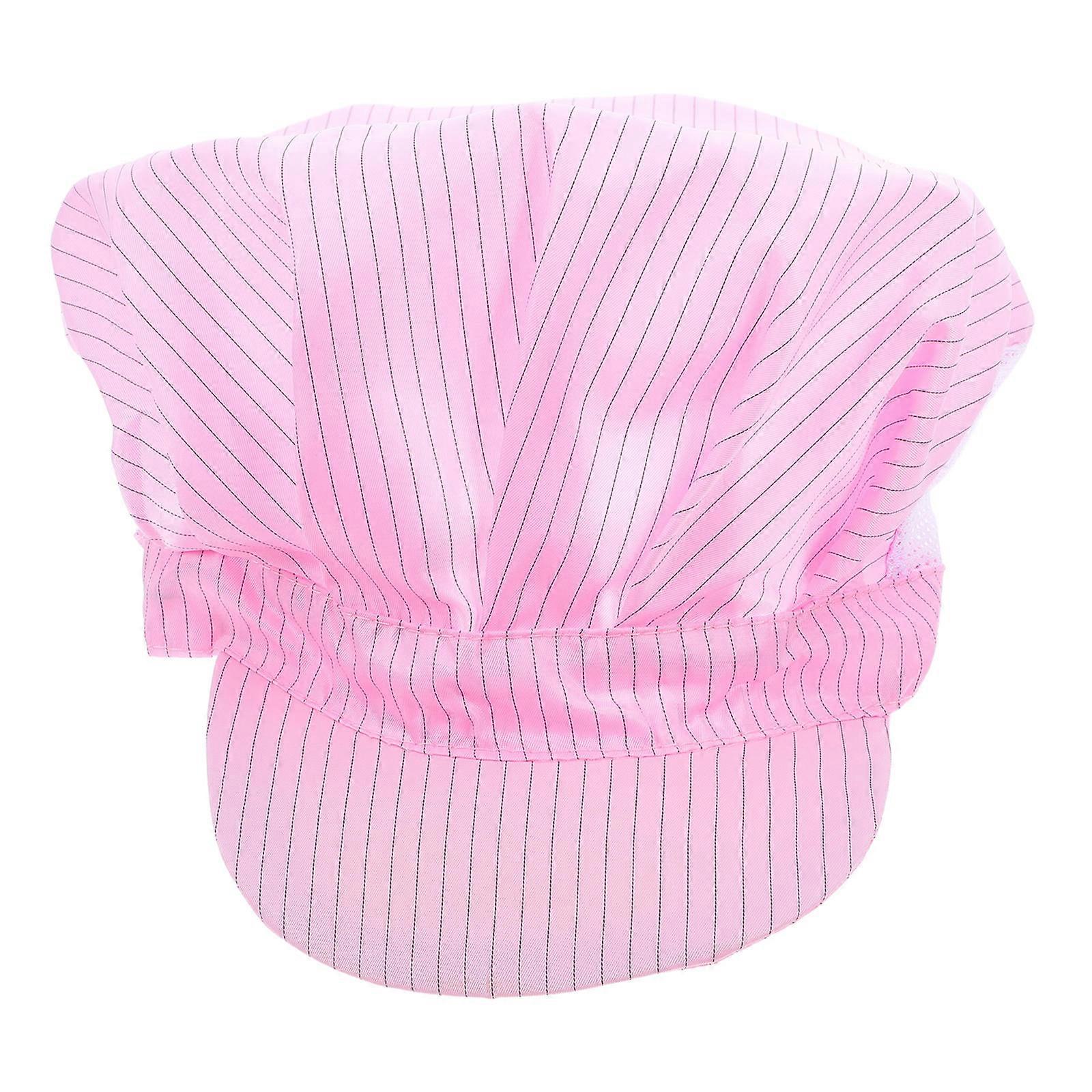Anti Static Cap Protective Hat for Clean Room Use 2Pcs Pink Breathable