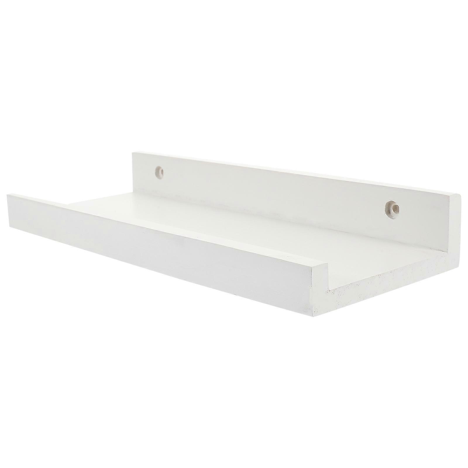 Floating Shelf with Lip Wood Farmhouse Wall Shelf for Storage 2Pcs Versatile Rack
