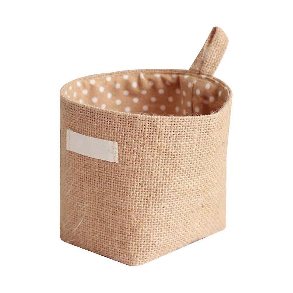 Wall Mounted Storage Bag Cotton and Linen for Storage Use 3Pcs with Pattern