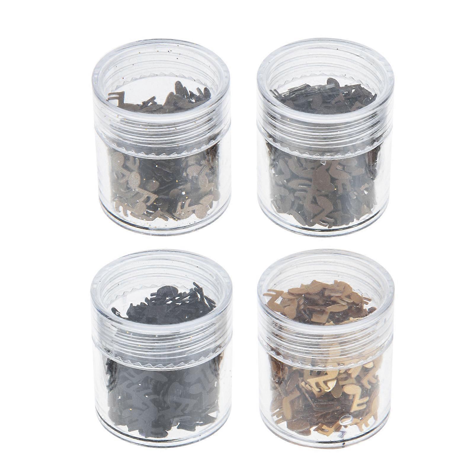 Nail Art Glitters Note Shape for Manicure Supplies 8 Boxes