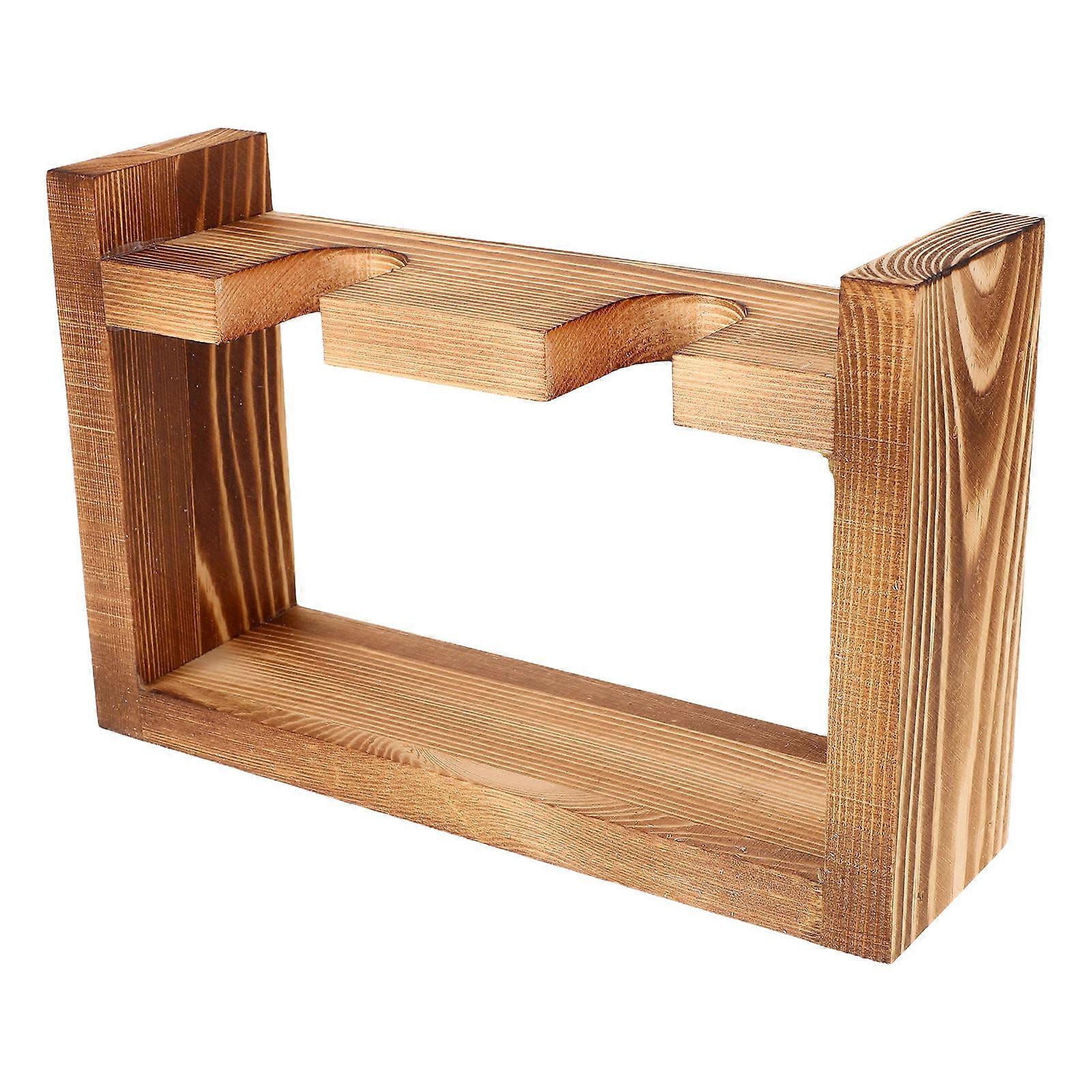 Wooden Stand Heart Vase Planter for Hydroponic Plants 5Pcs Set for Desk