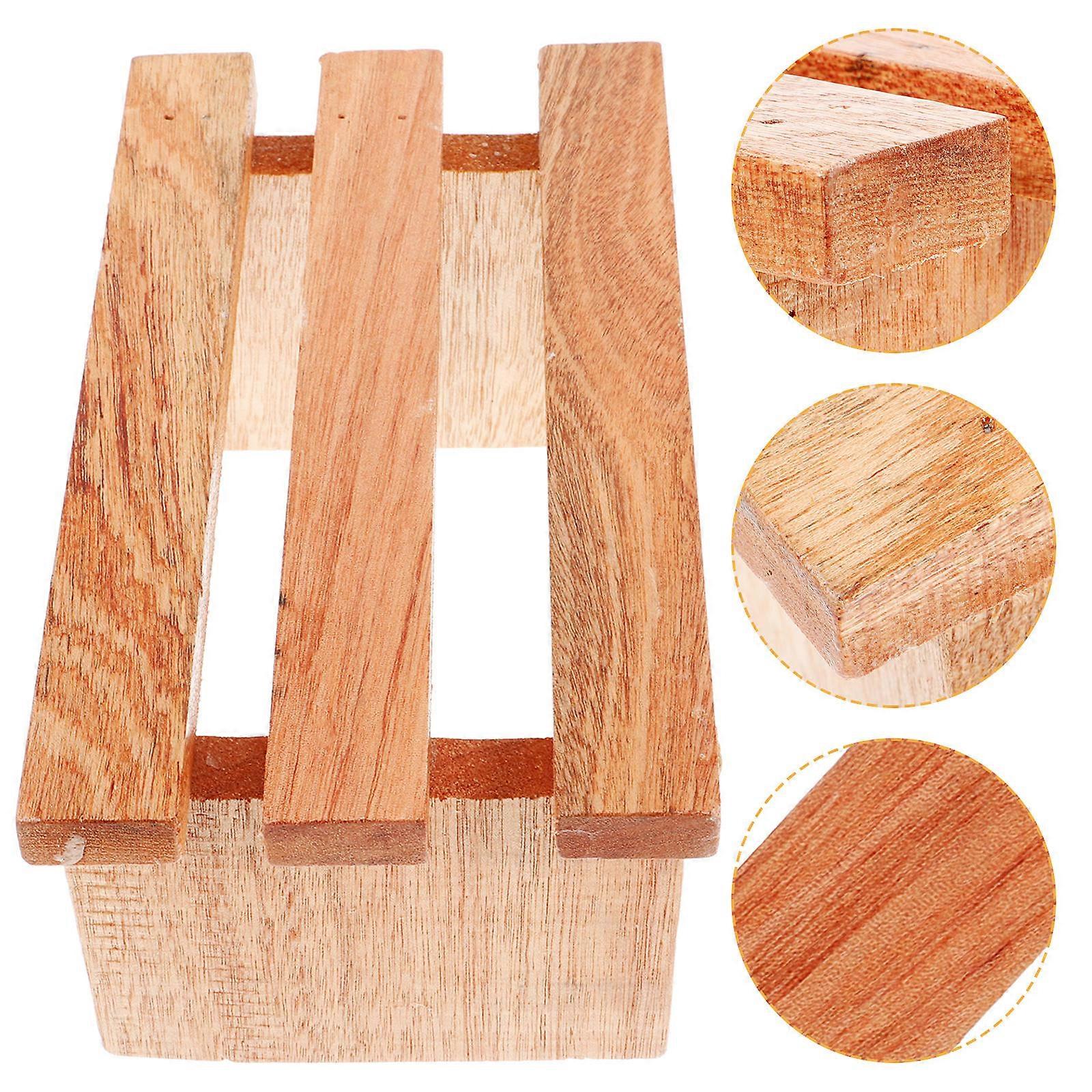 Multipurpose Sauna Wood Footstool for Bathing and Leg Rest 3Pcs