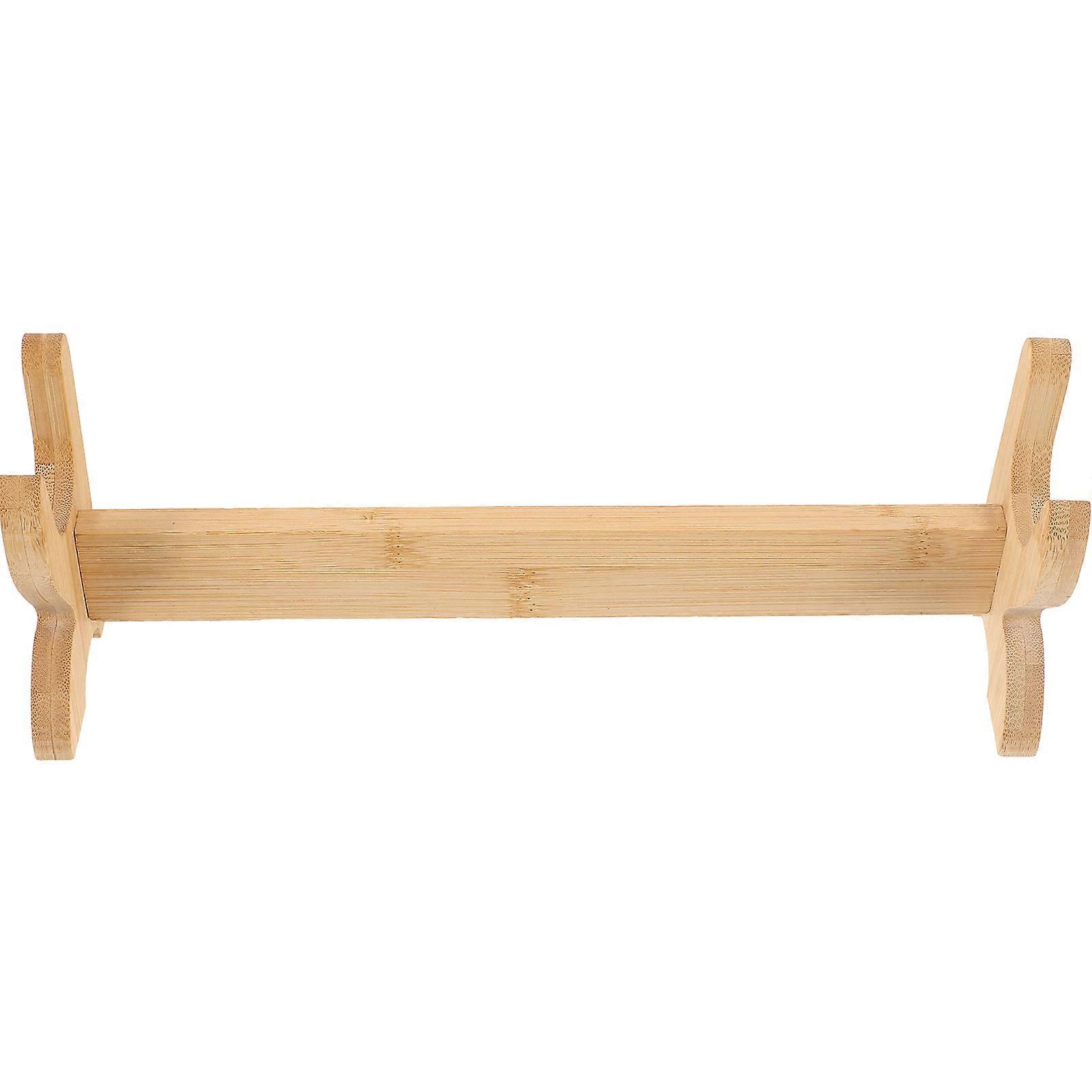 Wooden Holder Stand For Home Use Study Rooms Rectangular Shape High Density Material 2 Sets