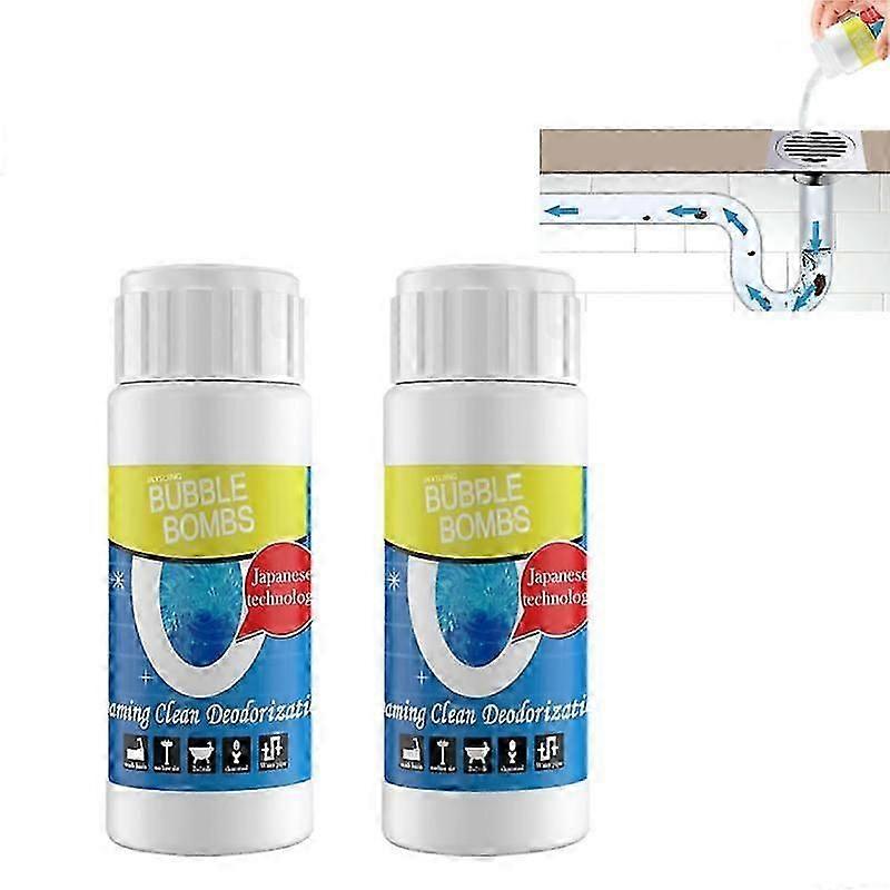 Powerful Sink Drain Pipe Dredging Agent - 2x 100g High-Efficiency Clog Remover for UK Homes