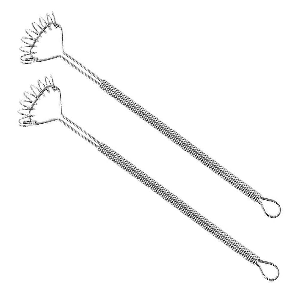 Creative Cocktail Stirrers 4 Pcs Manual Egg Whisks Office Bar Drink Mixing Silver Stainless Steel Triangular Spring
