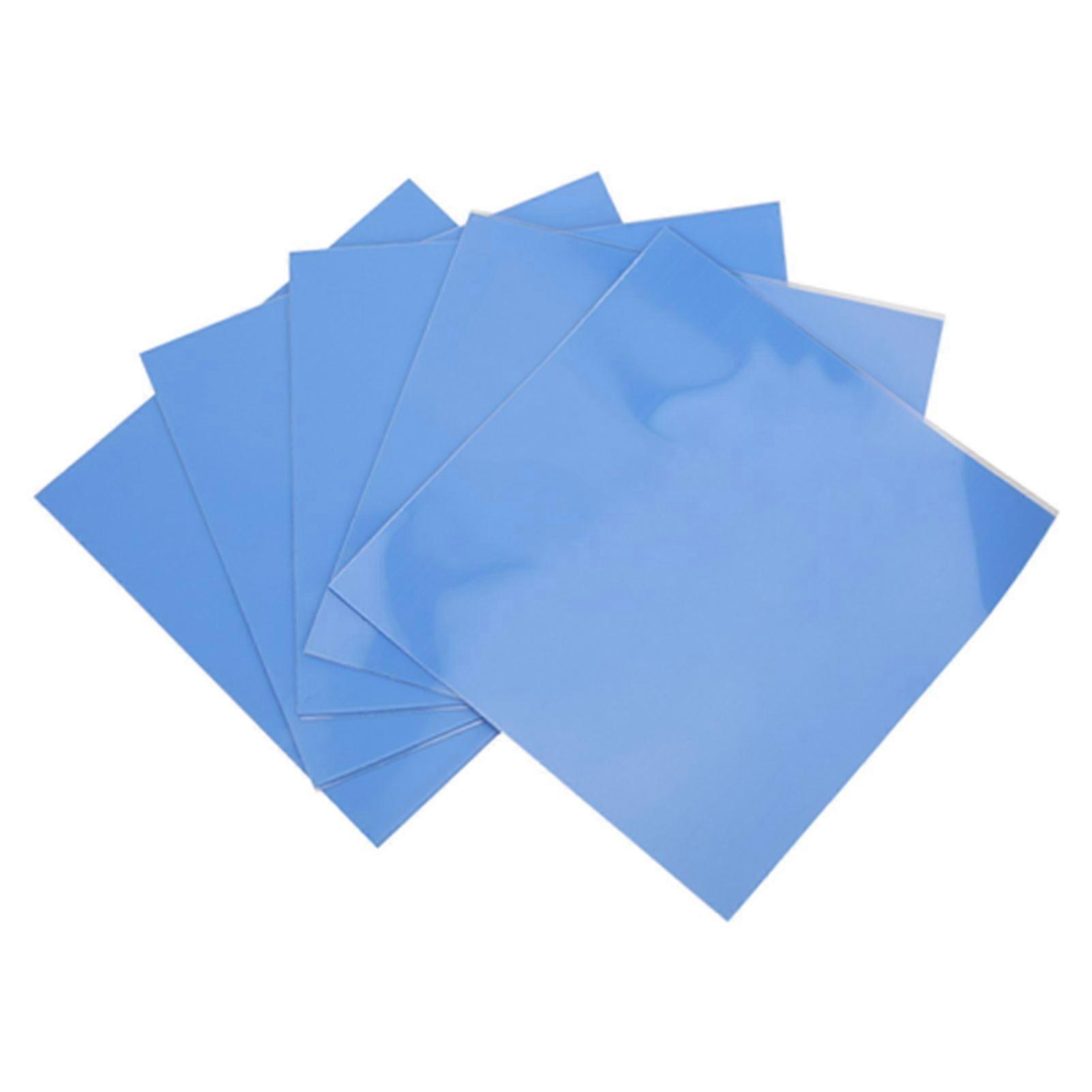 High quality  100x100x5mm Thermal Conductive Silicone Pad Blue GPU CPU Cooling