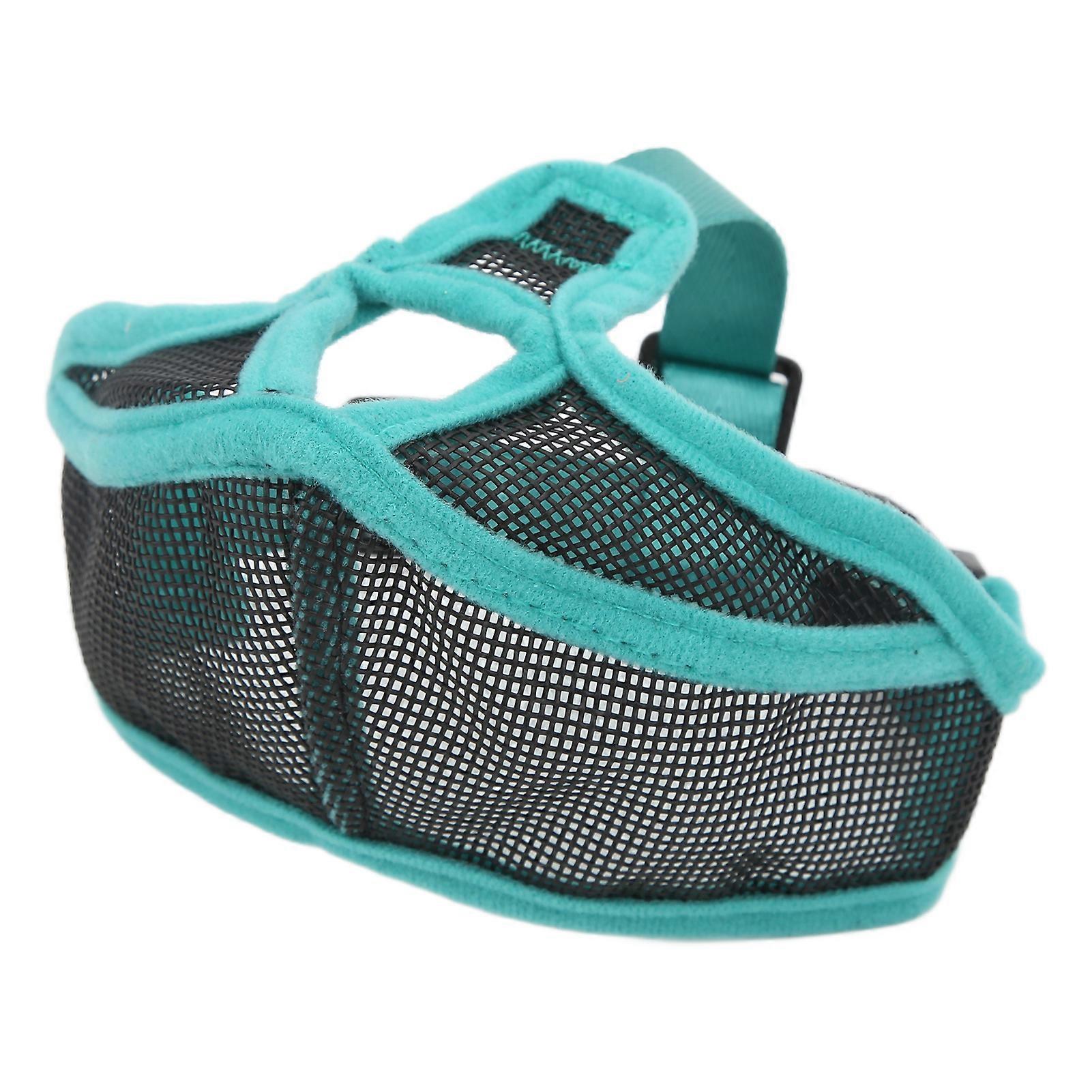 Short Snout Dog Muzzle Mesh Adjustable Breathable Anti-Bite L