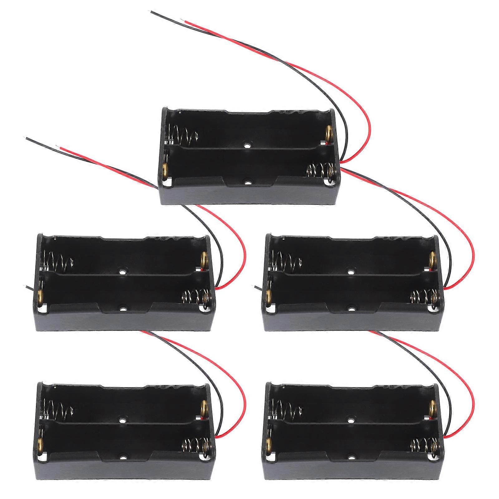 Aa Battery Box Black with Wire Leads for 15Pcs Battery Holder