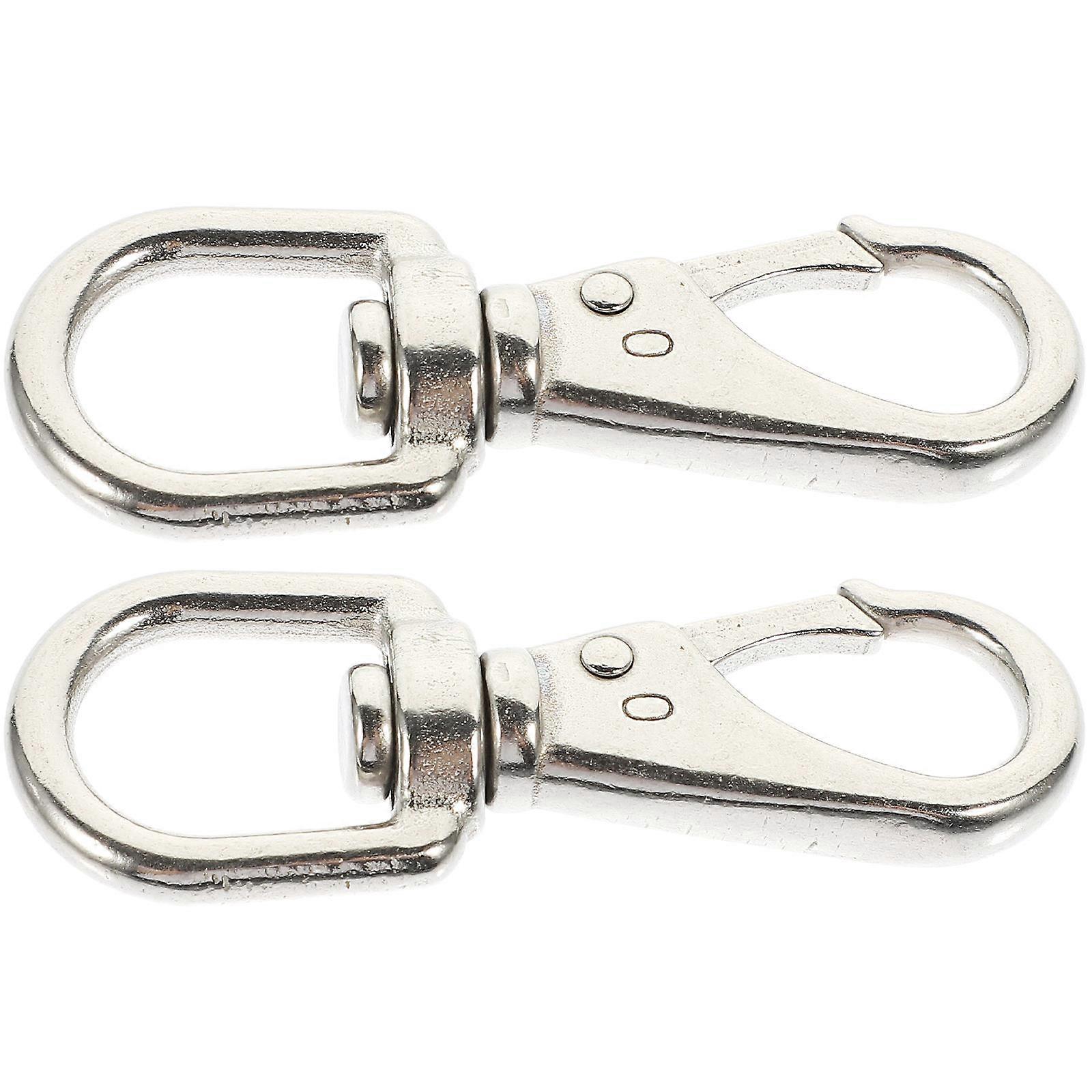 Stainless Steel Keychains 4Pcs Silver Quick Release Men Keychain Hook for Daily Use