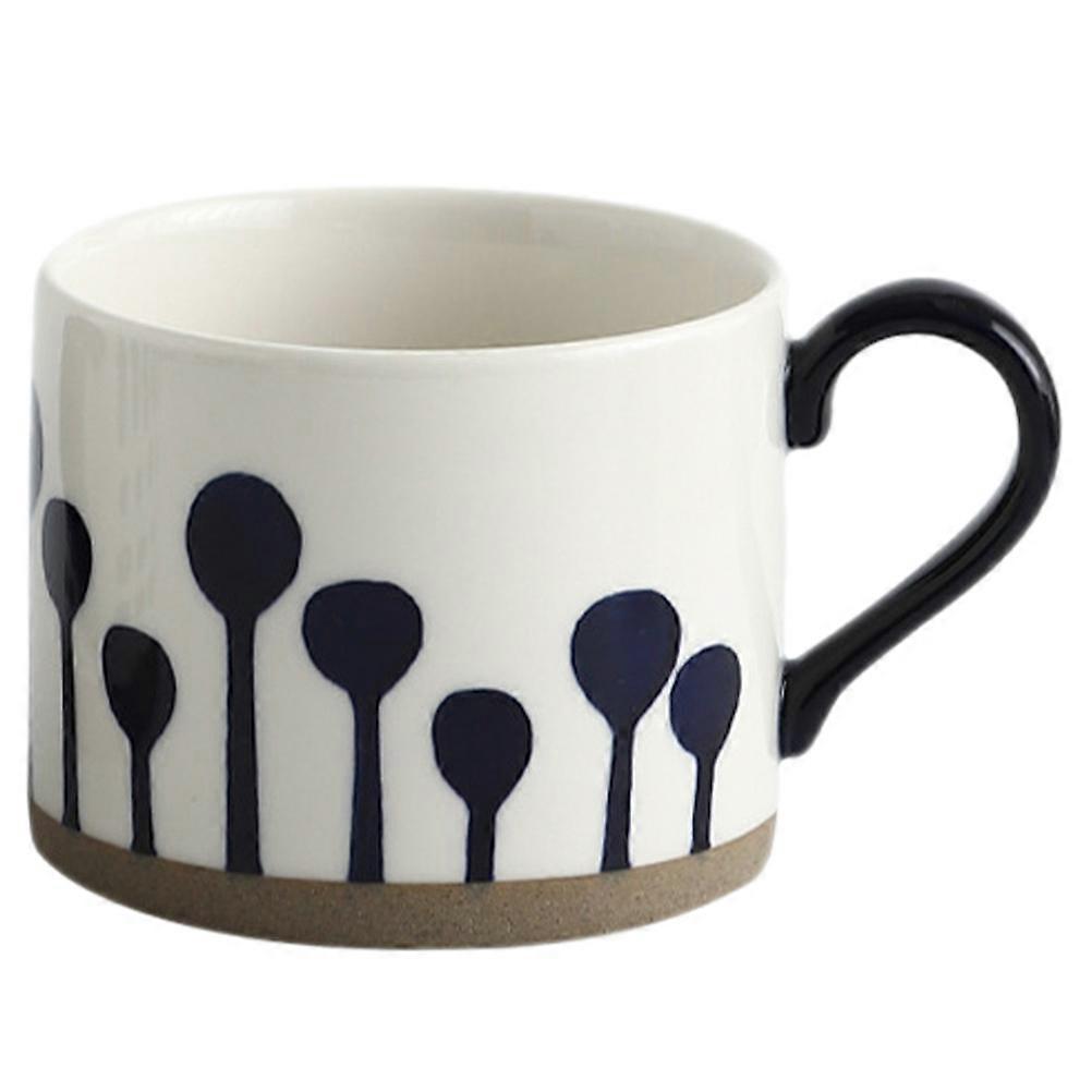 Ceramic Mug for Juice Use Hand-Painted 2Pcs Practical Drinking Cups