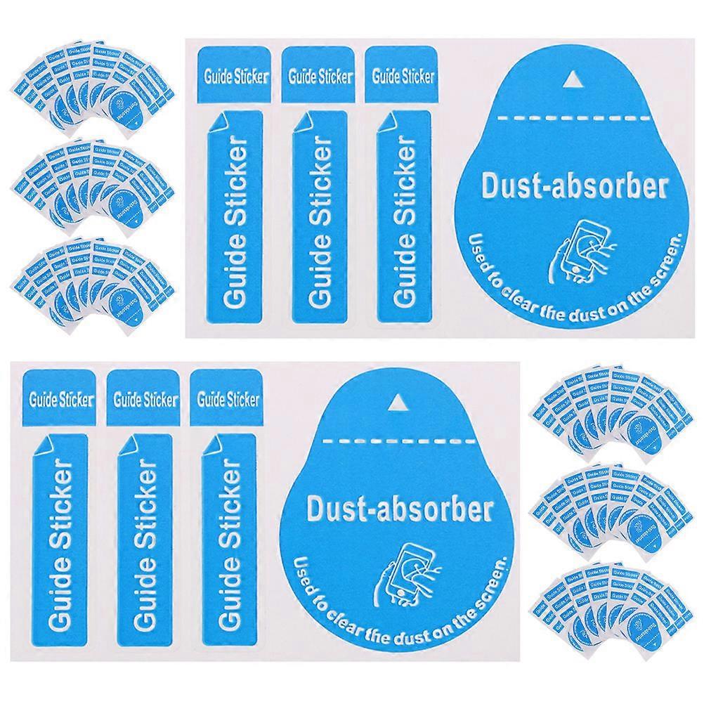 Phone Dedust Sticker for Mobile Screen Cleaning 600Pcs Blue