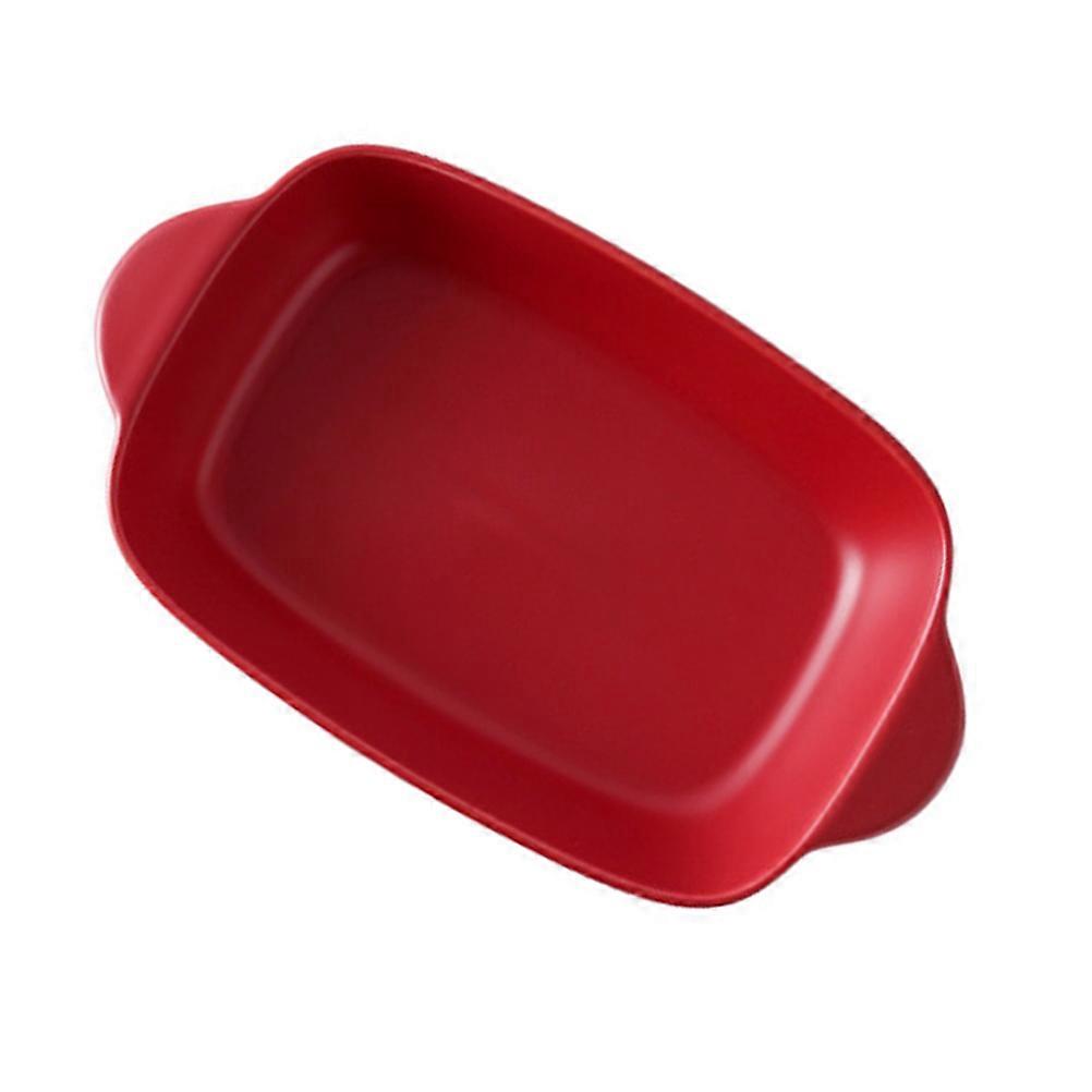 Useful Kitchenware Ceramic Baking Bowl for Storing 3Pcs Double Handles