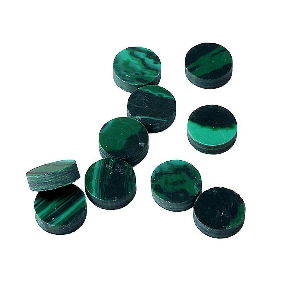20Pcs Shell Fingerboard Dots Abalone Inlay Material for Guitar Dark Green