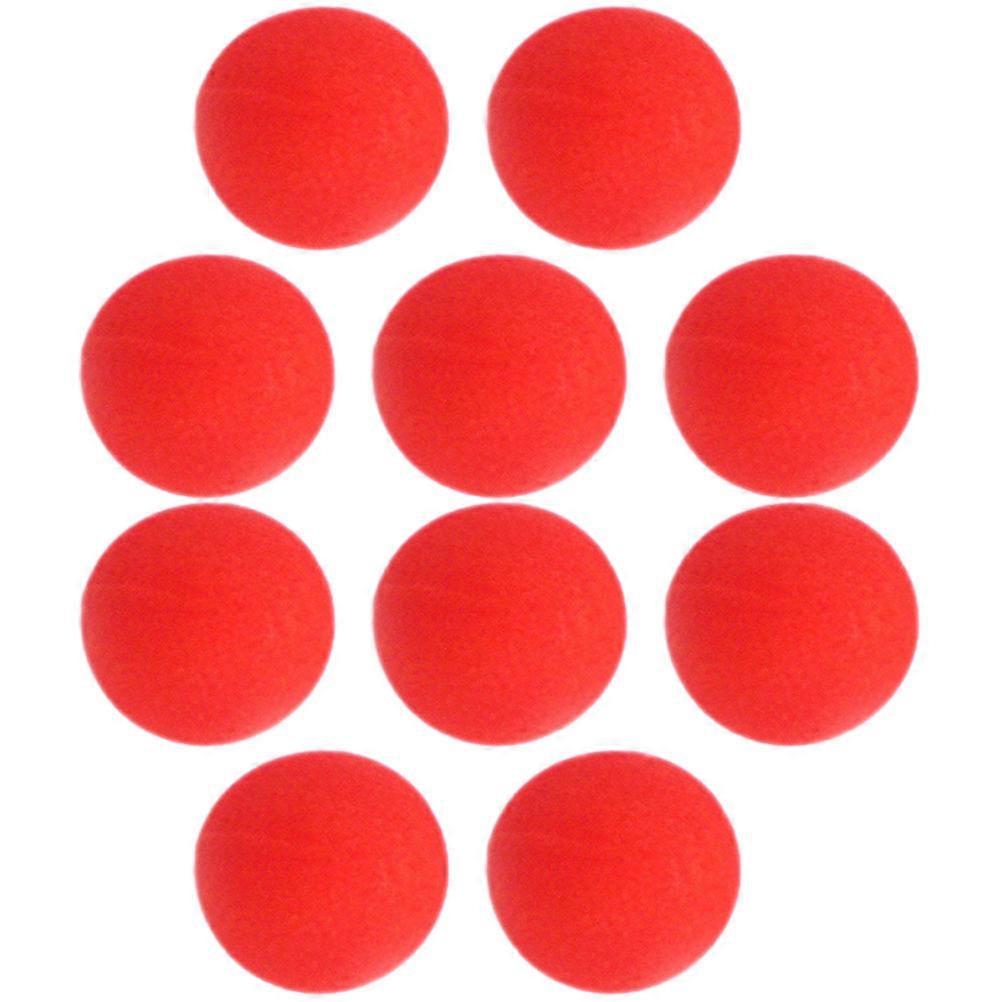 50 Pcs Red Sponge Balls Stage Performance Trick Props 4.5x4.5cm For
