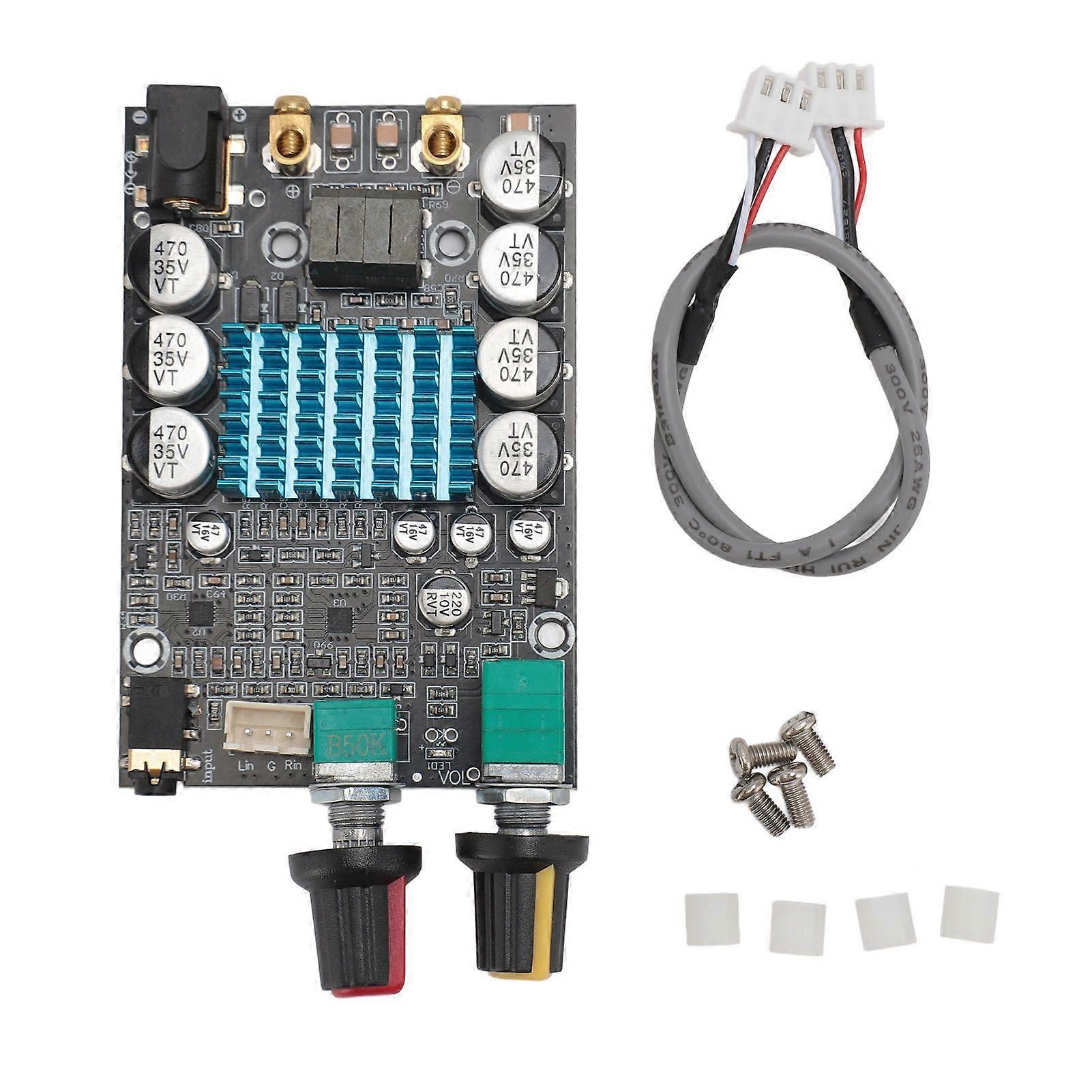 Subwoofer Amplifier Board Mono 100W High Power Digital Amplifier Module for DIY Speaker Black 1224V