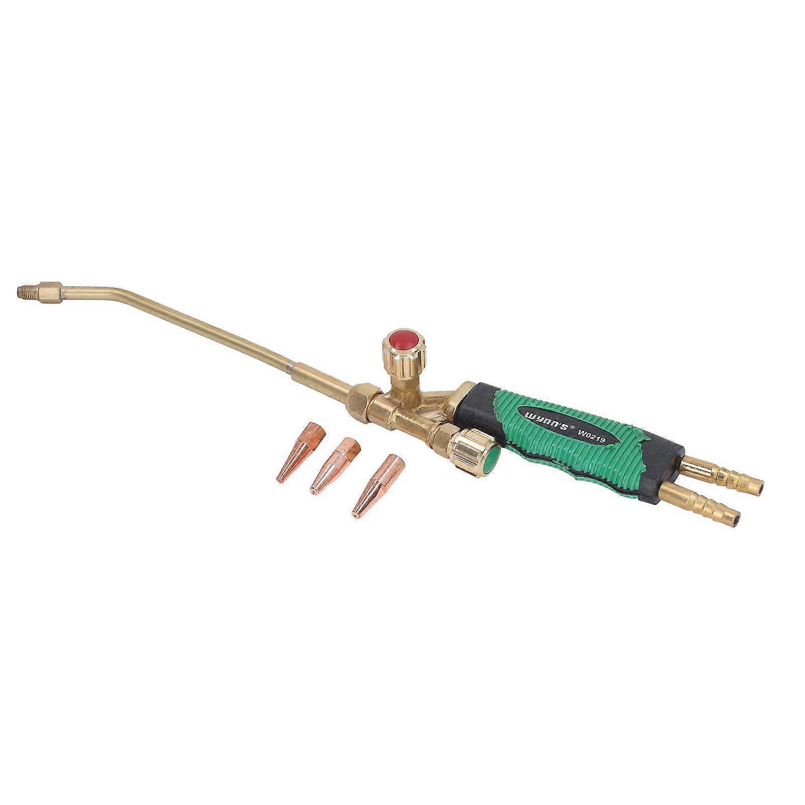 6L Brass Head Gas Welding Torch Adjusting Swirl Flame Trigger 1 Touch Ignition Propane Soldering Gun