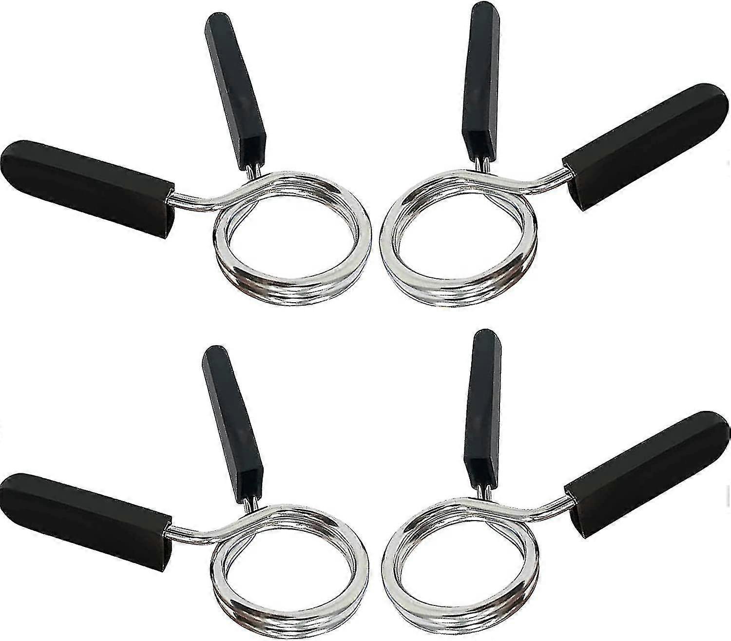 4pcs Dumbbell Clamp, 28mm Spring Clips For Dumbbells, Spring Clip Collars, Bodybuilding Spring Clip For Gym 25-26