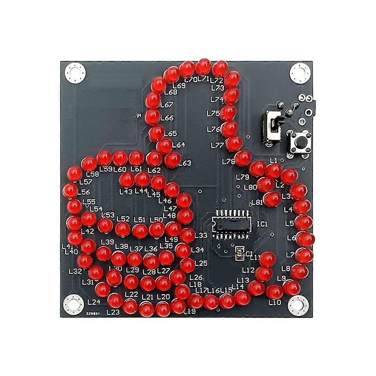 DIY Electronic Kit LED Thumb Flowing Light Production Kit Light-Emitting Diode Microcontroller Solde