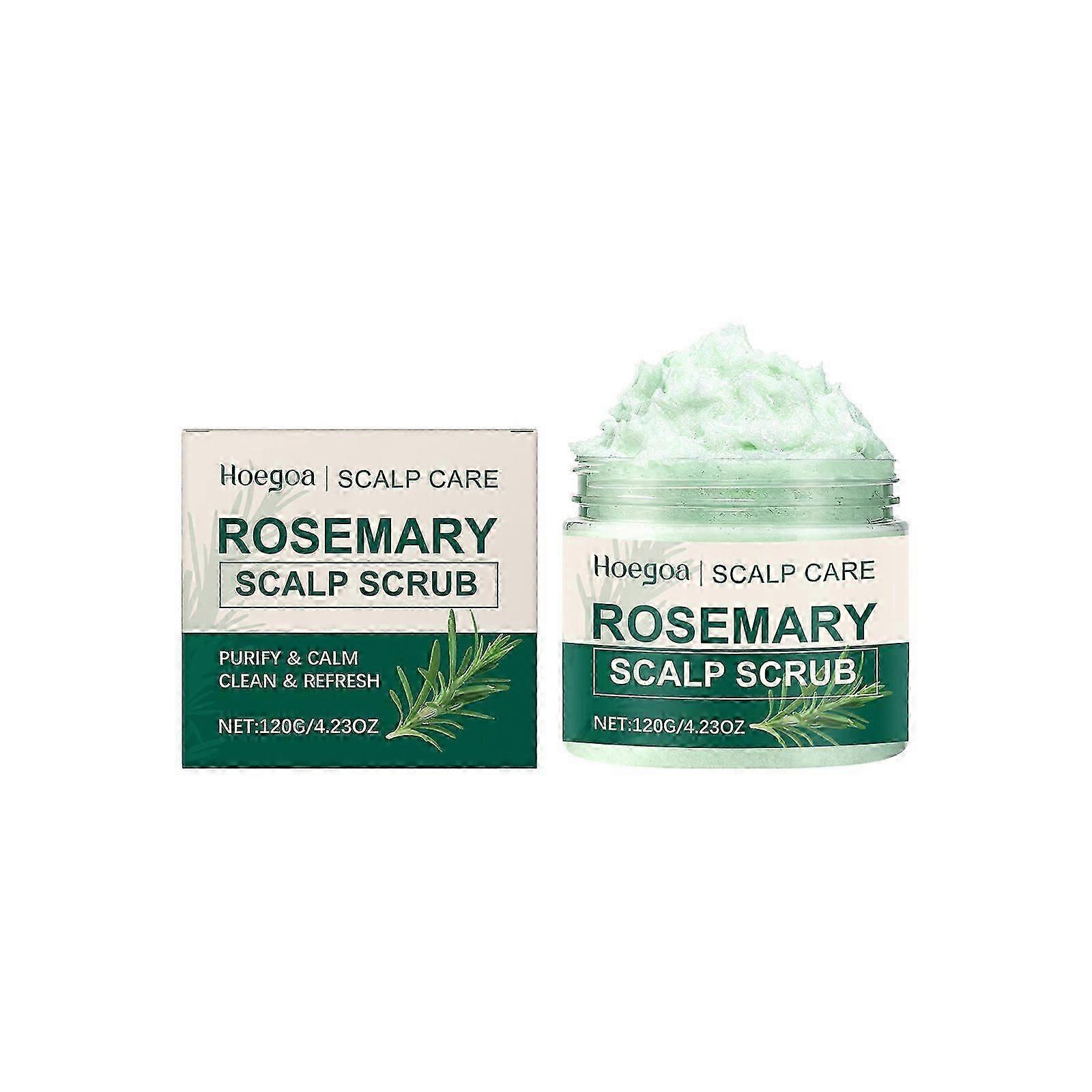 Scalp Scrub, Scalp Exfoliator with Rosemary & Mint, Hair Treatment for Itchy Scalp, Dandruff & Buildup Removal, Scalp Treatment with Scalp Massager fo
