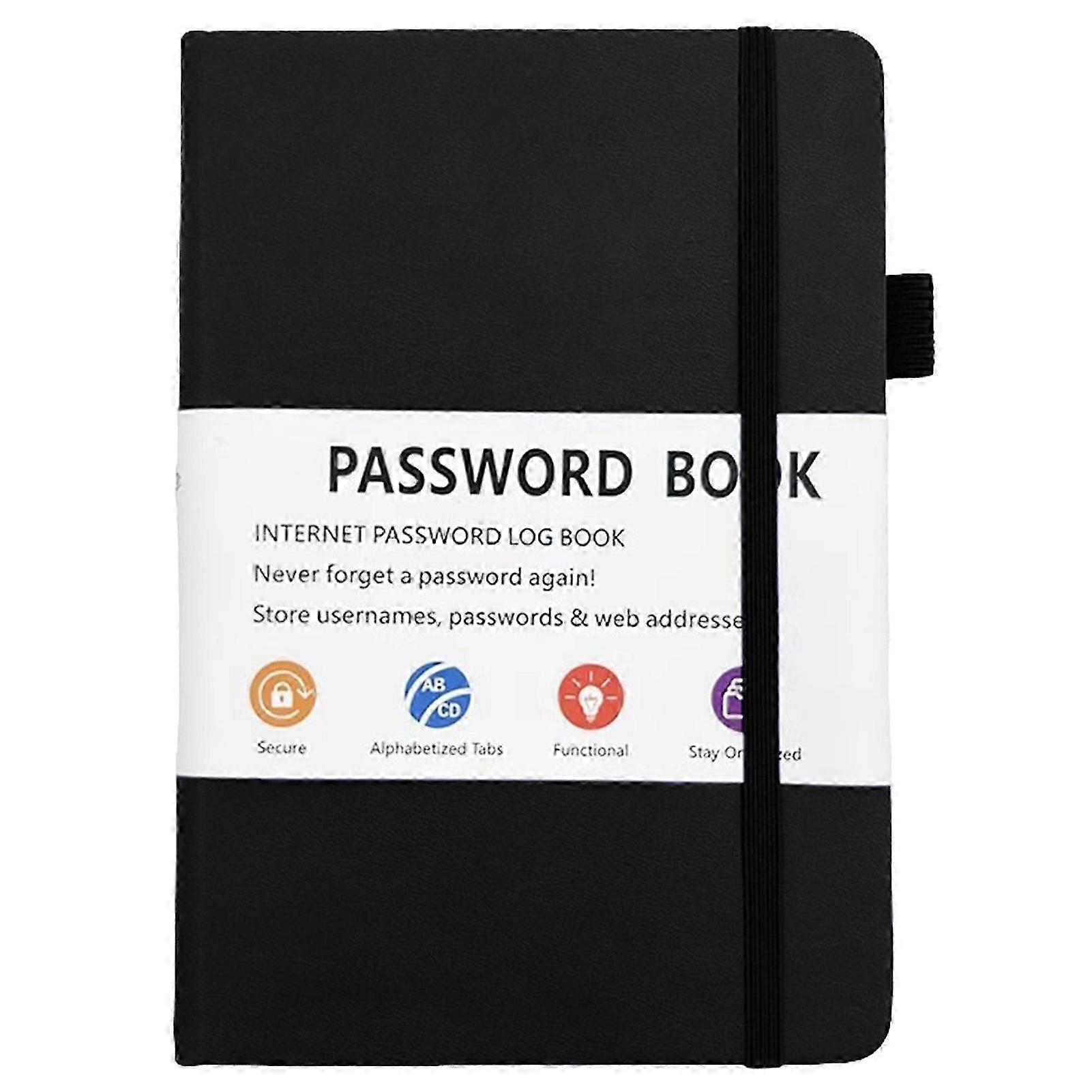 Password Book with Alphabetical Tabs Secure Personal-Information Log Event-Tracker for Daily Organization Companion