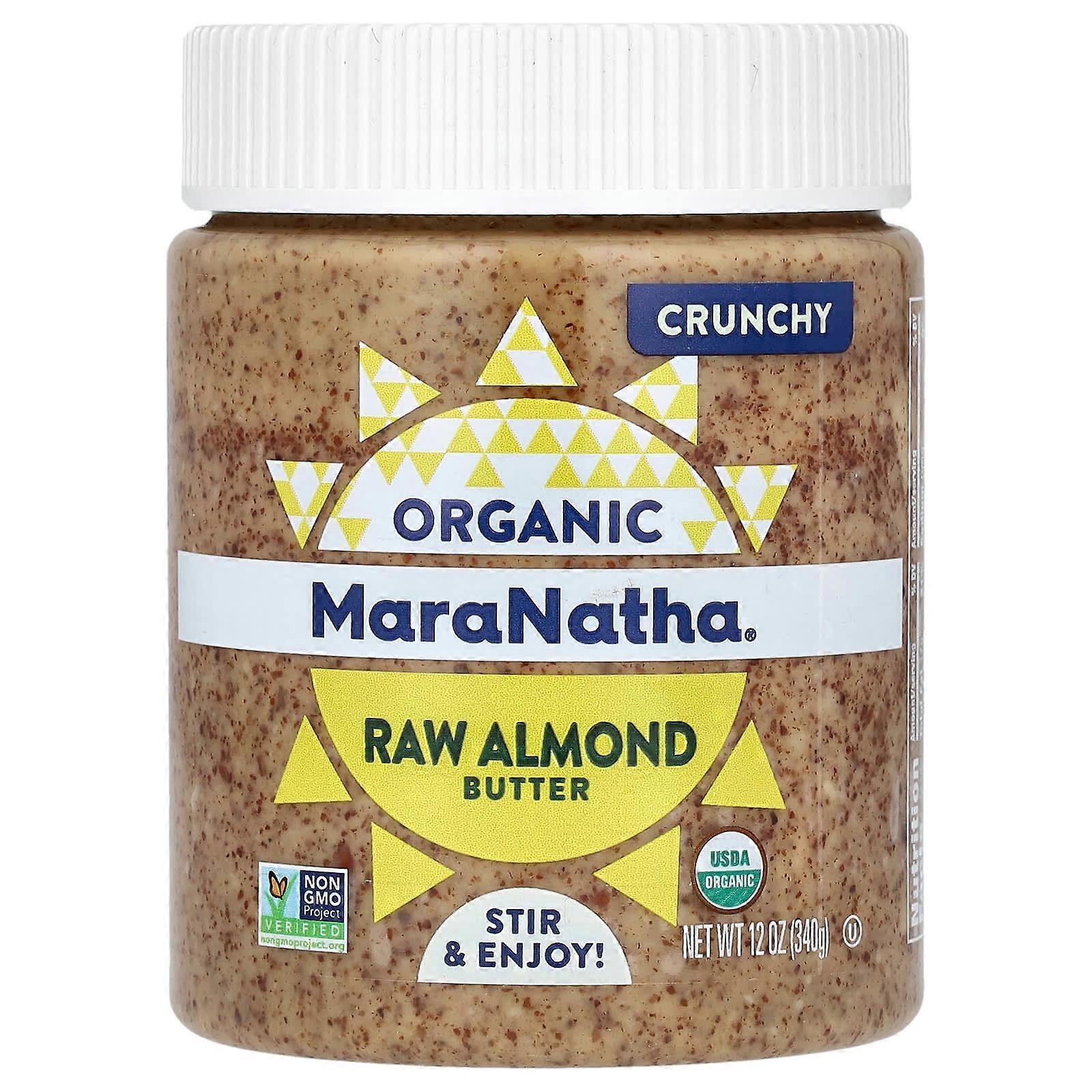 Beurre d'amandes crues bio, croquant, 340 g