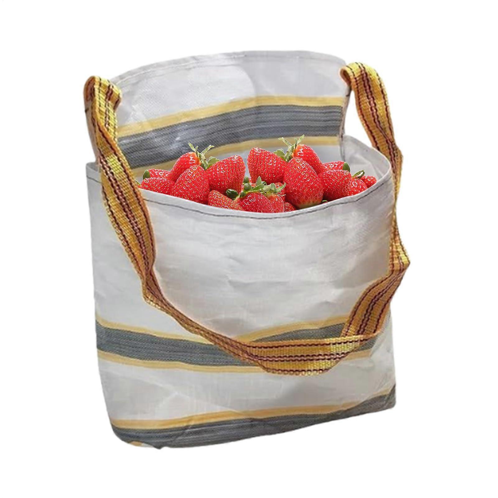 Harvest Fruit Picking Bag 20L Canvas Backpack With DropBottom Padded Straps Reinforced Stitching For Orchard Work