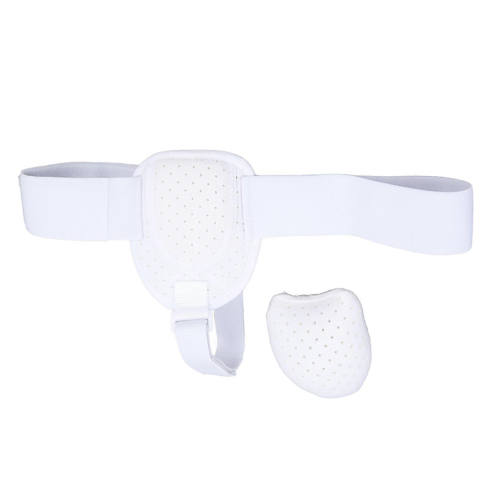 Hernia Belt Single Side Medical Decompression Fixation Adjustable Unisex Hernia Support Truss for Adults Children White 