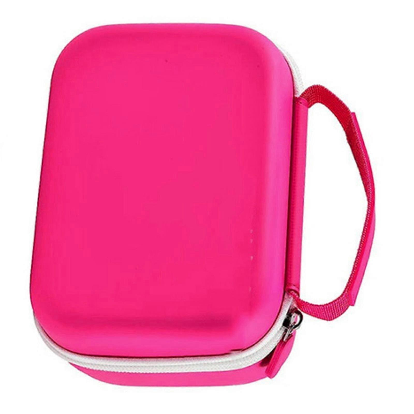 Hard Shell Digital Camera Case Small Travel Camera Storage Holder for Seckton Deker Memory Card Charging Adapter  Red