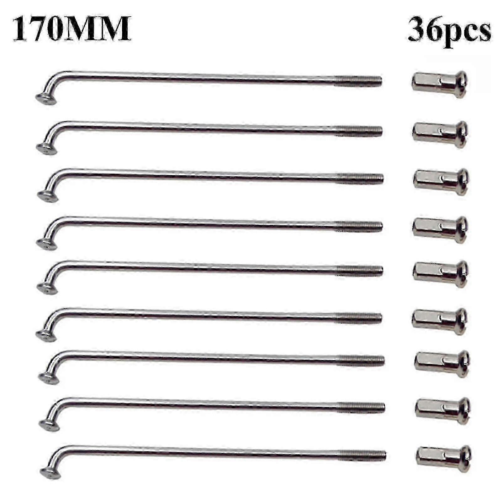 36pcs Bicycle Spokes Lasting Muti-function Mountain Bicycle Spokes For Bicycle 170mm